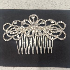 Elegant Silver Hair Comb